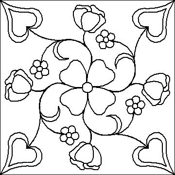 (image for) Hearts and Flowers nine patch_2-L00396